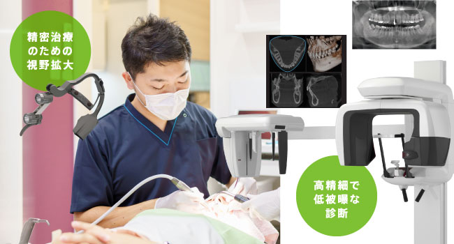 「精密治療のための視野拡大」「高精細で低被曝な診断」